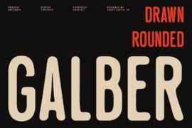 Galber Rounded Drawn Demo Font