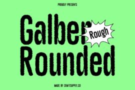 Galber Rounded Rough Demo Font