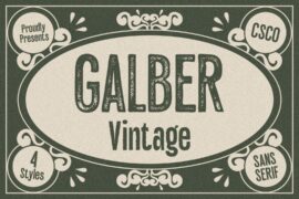 Galber Vintage Demo Font