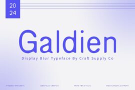 Galdien Blur Demo Font