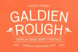 Galdien Rough Demo Font