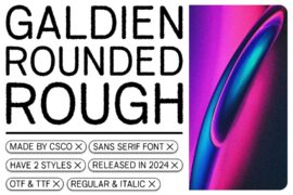 Galdien Rounded Rough Demo Font