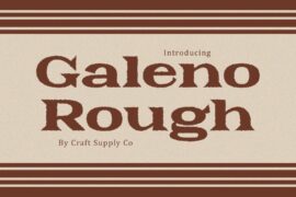 Galeno Rough Demo Font