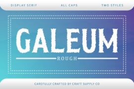 Galeum Rough Demo Font