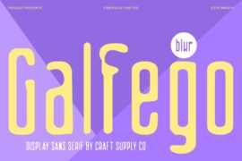 Galfego Blur Demo Font