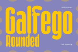 Galfego Rounded Demo Font