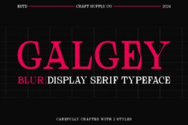 Galgey Blur Demo Font