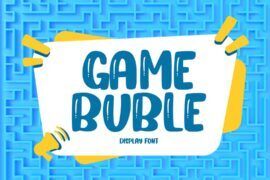 Game Buble – Personal Use Font