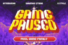 Game Paused DEMO Font