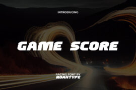 Game Score Demo Font