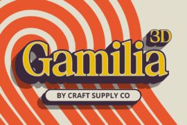 Gamilia 3D Demo Font
