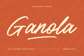 Ganola Brush Demo Font