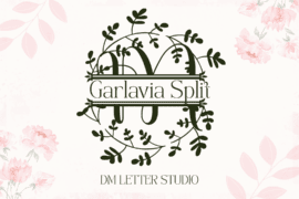 Garlavia Split Font