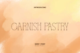Garnish Pastry Demo Font