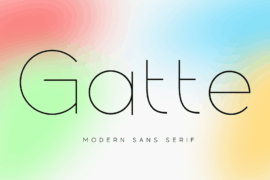 Gatte Modern Font Family