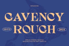 Gavency Rough Demo Font