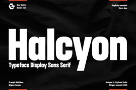 GC Halcyon Demo Font