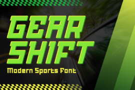 Gear Shift Font Family