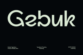 Gebuk Font
