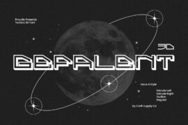 Gefalent Extrude Right Demo Font