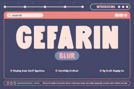 Gefarin Blur Demo Font
