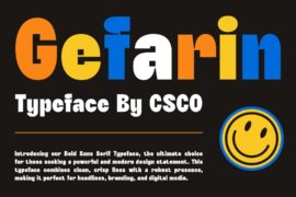 Gefarin Demo Font