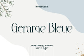 Gemme Bleue Demo Font