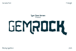 Gemrock DEMO Font