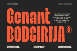 Genant Bodeirna Font