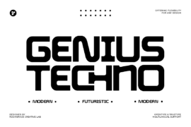 Genius Techno Font Family