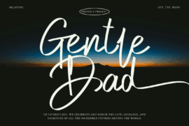 Gentle Dad – Personal Use Font