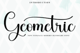 Geometric Font