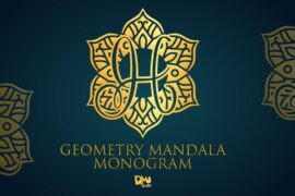 Geometry Mandala Monogram Font