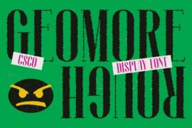 Geomore Rough Demo Font