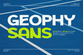 GeophyDEMO Font