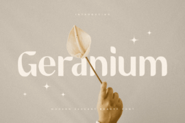 Geranium Font