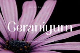 Geraniyum Font