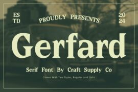 Gerfard Demo Font