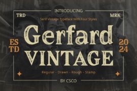 Gerfard Vintage Demo Font