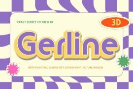Gerline Extrude Right Demo Font
