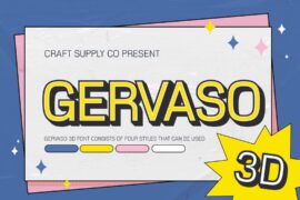 Gervaso Extrude Right Demo Font