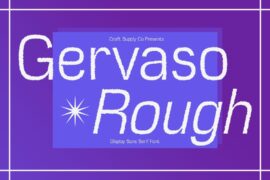 Gervaso Rough Demo Font