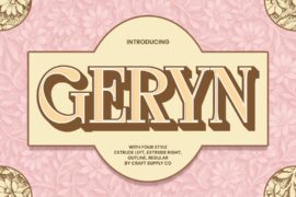 Geryn Extrude Right Demo Font