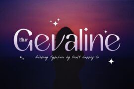 Gevaline Blur Demo Font