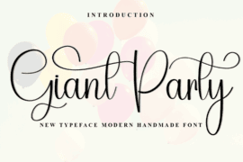 Giant Party Font