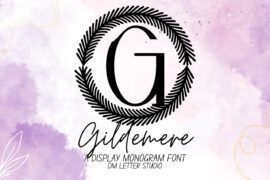 Gildemere Monogram Font