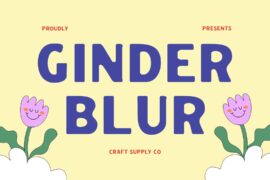 Ginder Blur Demo Font