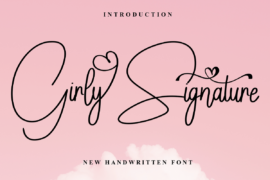 Girly Signature Font