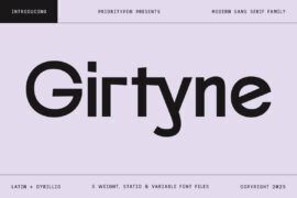 Girtyne DEMO Font Family