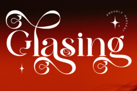 Glasing Font